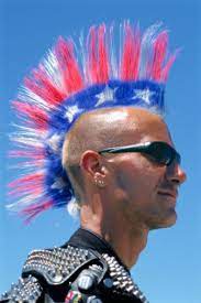 Red White And Blue From The 80 S Love It Crazy Hair Crazy Hair Days Wacky Hair