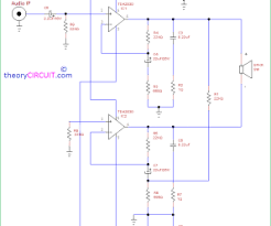 Tda2030 bridge amplifier circuit diagram with pcb layout, output of 35w at 8 ohms speaker. Tda2030 Bridge Amplifier Circuit Archives Theorycircuit Do It Yourself Electronics Projects