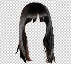 Long hair styling zu günstigen preisen. Lace Wig Hairstyle Long Hair Png Clipart Background Black Bangs Barrette Black Black Background Free Png