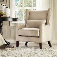 We have a whole line of couches, chairs, and ottomans ready for delivery near portland and sw washington! Homesullivan Ashley Oatmeal Linen Wing Back Arm Chair 40e204c Bl3a The Home Depot