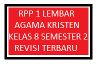 Perangkat pembelajaran smp kelas 8 kurikulum 2013. Rpp 1 Lembar Agama Kristen Kelas 8 Semester 2 Revisi 2020 2021 Kherysuryawan Id