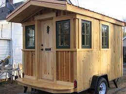 Frank S Diy Micro Cabin On Wheels Interview And Tour Tiny House Camper Diy Tiny House Tiny House Swoon
