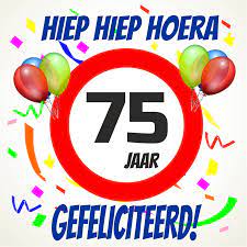 Verjaardags Tegeltje 75 Jaar Goedkope Feestwinkel