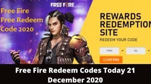 Here are all the working and available garena free fire redeem codes. Free Fire Redeem Codes Today 21 December 2020 Prepareexams