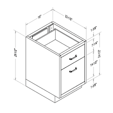 Allow 24 between pedestals for ample seating room. Lab Base Desk Height Cabinet 18 W X 22 1 2 D X 28 1 2 H 1 Drawer 1 Filing Drawer Model Gray B652779 Globalindustrial Com