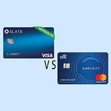 Deposit products and related services are offered by jpmorgan chase bank, n.a. Chase Slate Credit Card Vs Citi Simplicity Card Finder Com