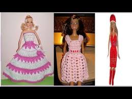 Nuevos Vestidos Para Tu Muneca Imagenes Youtube Barbie Dress Pattern Crochet Doll Dress Barbie Dress