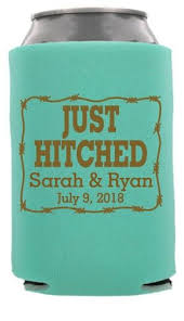 Check Out This Cool Design From Totallyweddingkoozies Com Country Wedding Koozies Unique Wedding Koozies Wedding Koozies Funny