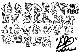 Graffiti alphabet graffiti alphabet sketches review art of via pinterest.com. Bubble Simple Graffiti Alphabet Novocom Top