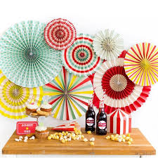 Next, focus on the circus party supplies and decorations. Circus Party Paper Fan Decorations Circus Decorations Carnival Party Decorations Circus Themed Birthday Party Carnival Party By The Parties That Pop Catch My Party