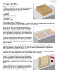 If your dog is small or large no matter you can easily think of making out a whelping box for your dog to provide a private place for them. Whelping Box Plans Lovetoknow