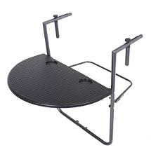 Balkon Klapptisch Ventana Rattan Klappbar Schwarz Balkonhangetisch Mobel Garten Kajak Kanu Elektromotor Bei Beachandpo Mit Bildern Balkonhangetisch Klapptisch Rattan