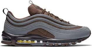 Nike Air Max 97 Cool Grey Baroque Brown In 2020 Nike Air Max Nike Air Max 97 Sneakers Men Fashion