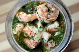 Mix remainder of ingredients together to make the marinade and pour over shrimp mixture. Southern Style Pickled Shrimp Worth Her Salt Recipe Seafood Recipes Cold Shrimp Appetizer Pickling Recipes
