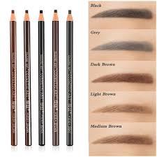And it's perfect for a waxy eyebrow pencil plus oily skin can spell disaster. Amazon Com 5 Colors Set Eyebrow Pencil Drawing Eye Brow Pen Peel Off Makeup Cosmetic Beauty