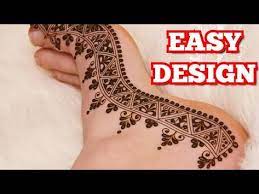 نقش حناء في القدم سهلة وبسيطة نقش حناء للاقدام للمبتدآت نقش حناء عروس للقدمين easy mehandi desing youtube henna hand tattoo hand henna hand tattoos