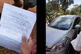 Surat permohonan permintaan hewan rusa. Kronologi Suzuki Ertiga Balik Lagi Setelah Dicuri Maling Melow Kasih Surat Ini Gridoto Com