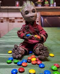 Groot Eating M M S I Am Groot M M S Groot Babygroot Guardiansofthegalaxy Toyphotography Photography Canon Baby Groot Hot Toys Toys Photography