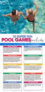 10 Pool Games For Kids Free Printable Pool Games Kids Pool Games Fun Pool Games