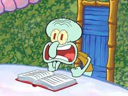 Find this pin and more on squidward sad wallpaper by markruse17. 27 Times Squidward Perfectly Captured The College Struggle Kartun Meme Kartun Ilustrasi Karakter