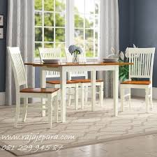 Model meja makan dari kayu bergaya modern minimalis ala scandinavian. Meja Makan Minimalis Modern 4 Kursi Rajajepara Com
