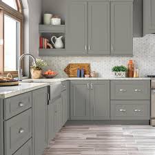 Behr Premium 1 Gal N360 4 Battleship Gray Semi Gloss Enamel Interior Cabinet And Trim P In 2020 Painted Kitchen Cabinets Colors Kitchen Design Green Kitchen Cabinets