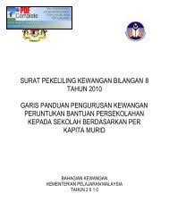 Surat pekeliling am bilangan 1 tahun 2014 : Surat Pekeliling Kewangan Bil 8 Kpm