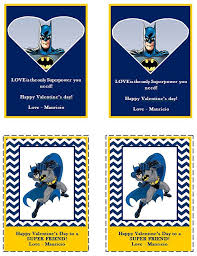 & from:) download your valentines, print them, and then have your child sign them while they are on one sheet. Printable Customized Valentines Day Batman Cards Tags Favor Tags On Etsy 3 00 Batman Gifts Valentines Cards