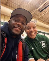Ran into my homie Mark at the Pemberton vs Holy Cross basketball game 💯💯  over 20yrs as friendship🔥🔥 good game 🏀