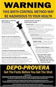 Warning Depo Provera Shot Dont Do It Personal Note From