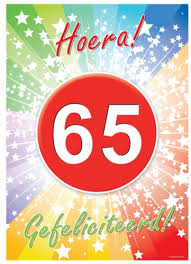 65 Jaar Verjaardag Poster Fun En Feest