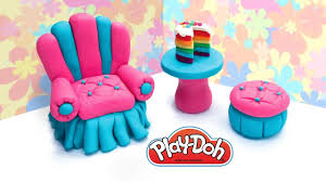 Making Dolls Furniture Diy Dollhouse Armchair Table Pouf Play Doh Cr Diy Dollhouse Kids Doll House Doll Furniture Diy