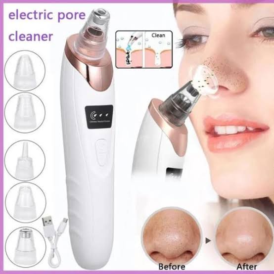 Face Blackhead Suction Remover Portable Pore Cleaner with LED Display and Multiple Suction Levels| Electric Deep Cleansing Tool for Nose — Buy Online at Best Price in Pakistan on FlipcartPK