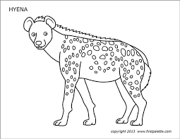Lion king hyena colouring pages. Hyena Free Printable Templates Coloring Pages Firstpalette Com Hyena Coloring Pages Animal Crafts