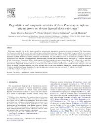 PDF) Degradation and enzymatic activities of three Paecilomyces inflatus  strains grown