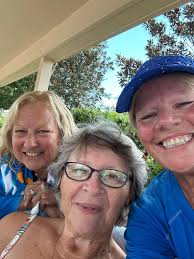 The day is done at our neighborhood pool in The Villages, Florida!