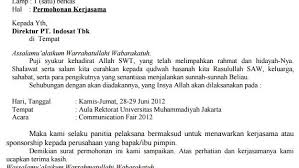 Contoh Surat Permohonan Kerjasama Sponshorship Kegiatan Sekolah Osis Jalan Santai