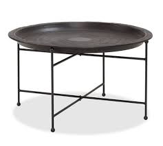 Moroccan Metal Accent Table Pottery Barn Outdoor Furniture Outdoor Coffee Tables Tray Table