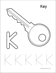 Free printable letter l coloring pages for kids, toddlers, preschoolers. Letter K Writing And Coloring Sheet