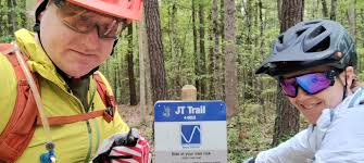 Riding along James River State Park trail
