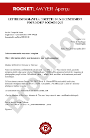 Dans deux arrêts rendus par la cour de cassation (cass. Lettre Informant La Direccte D Un Licenciement Pour Motif Economique