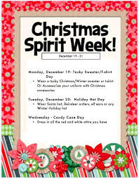Winter spirit week planner, editable week schedule, january event flyer, template for pto pta, instant download ***you can try this template before you buy it.*** browse through effective promotional flyers, posters, social media graphics and videos. Ho Okele Elementary On Twitter Let S Get Into The Holiday Spirit With Our Christmas Spirit Week Next Week See Flyer Below This Activity Is Optional For All Students Https T Co Klk61fjfgs
