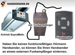 Schäden an elektrisch betriebenen garagentoren. Codierung Programmieren Hormann Handsender