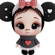 Leuke Minnie Mouse-kinderkamerkunst voor baby's · Creative Fabrica