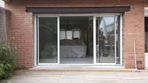Baie Vitree Aluminium 4 Vantaux Bardage Bois 3 Volets Roulants Independants A Wattignies Bardage Bois Bardage Et Baies Vitrees
