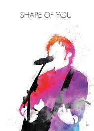 No219 My Ed Sheeran Watercolor Music Poster By Chungkong Art Music Poster Art Music Wall Art