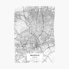According to the population census, this city holds the 3.3 millions of people. Madrid City Map Posters Redbubble