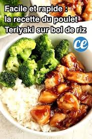 Rapide Et Facile A Faire La Fameuse Recette Du Poulet Teriyaki Sur Bol De Riz Recette Recette Poulet Teriyaki Poulet Teriyaki Recette