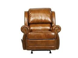 The recliner is covered in a soft grey. Home Garden Furniture Barcalounger Ashton Ii Genuine Leather Recliner Lounger Chair Pearlized Black Home Garden