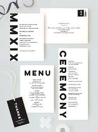 Black And White Invitation Design Classic Modern Black And White Invitation Suite Available On Minted Com By Mint Black And White Wedding Invitations Wedding Invitations Modern Wedding Program